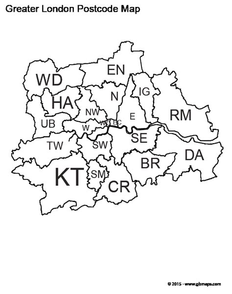 Greater London postcodes .